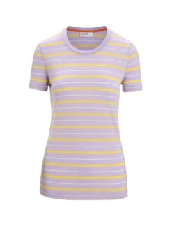 Icebreaker W Wave Ss Tee Stripe